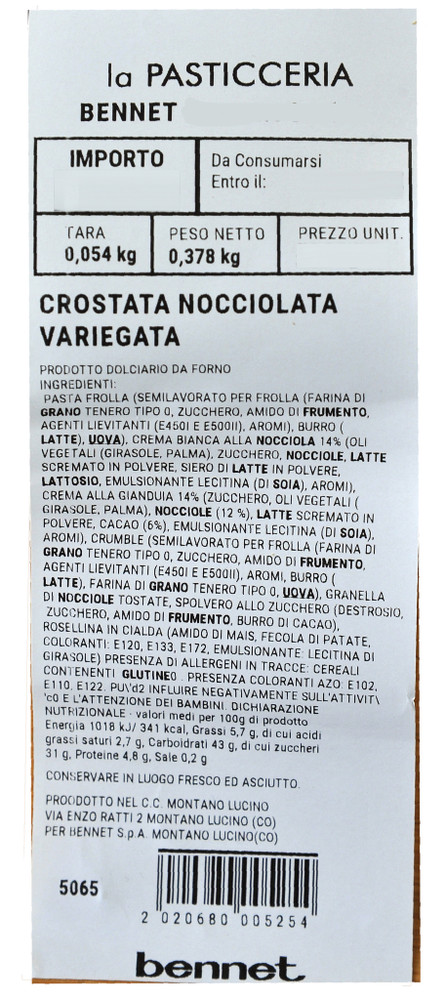 Crostata Nocciolata Variegata - Foto 2