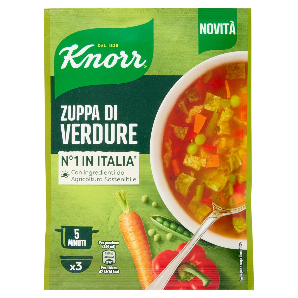 Zuppa Di Verdure In Busta Ingredienti Da Agricoltura Sostenibile Knorr - Foto 1