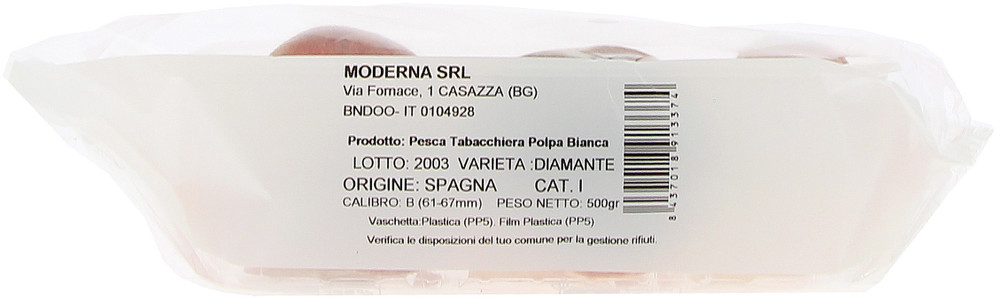Pesche Tabacchiera Polpa Bianca In Vassoio - Foto 2