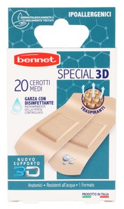 Bennet Cerotti Special3d Rosa Medi Garza Antisettica Pz 20 - Foto 1