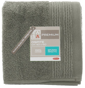 Ospite Spugna Cm40x60 Bordo A Rilievo Grigio Medio Casa Premium - Foto 1