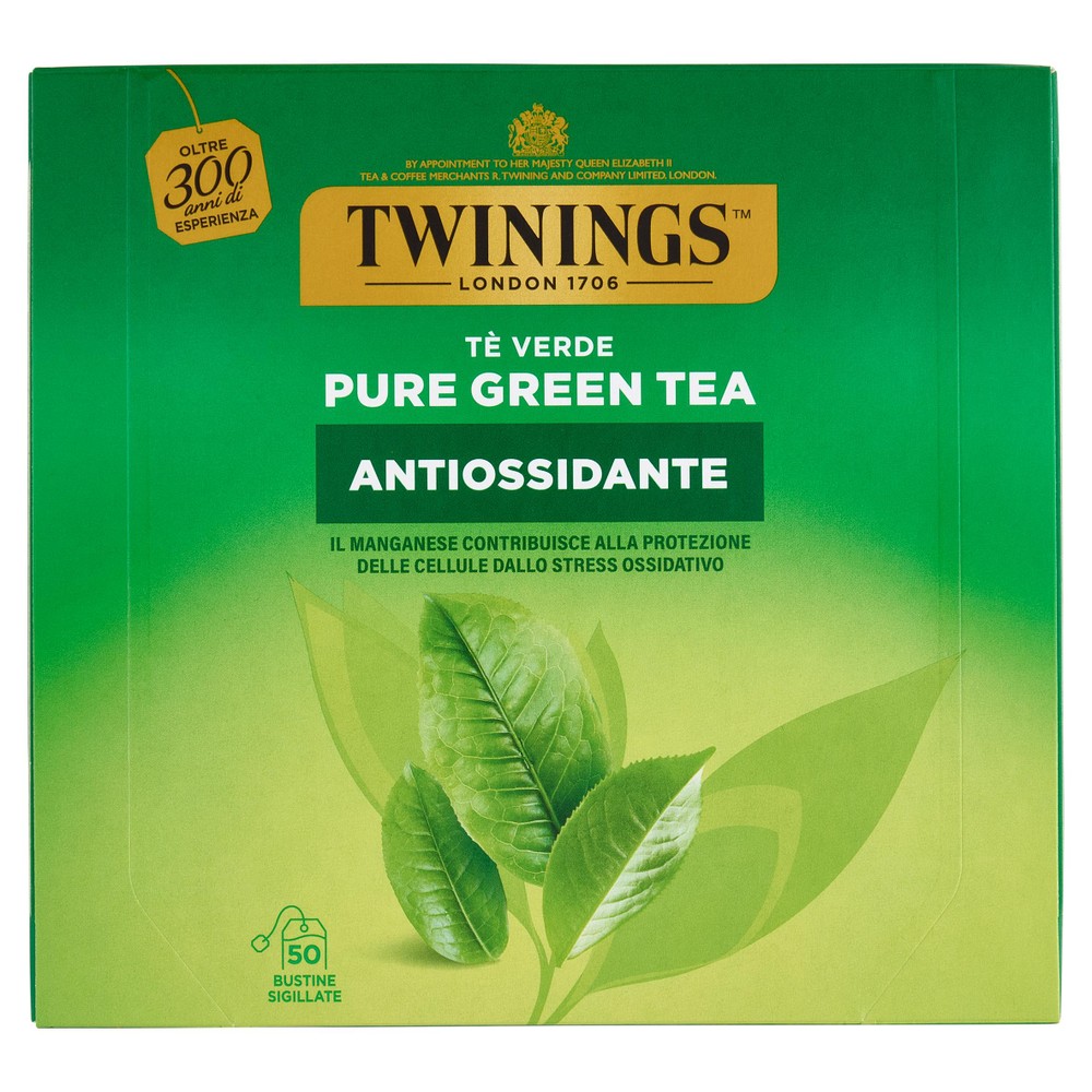 Tè Verde Pure Green Antiossidante 50x2g Bustine Twinings - Foto 1