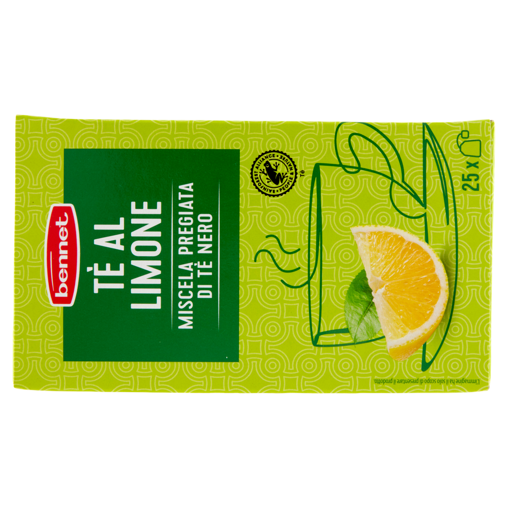 Tè Nero Al Limone Aromatico E Fresco In Filtri 25x1,7g Bennet - Foto 3