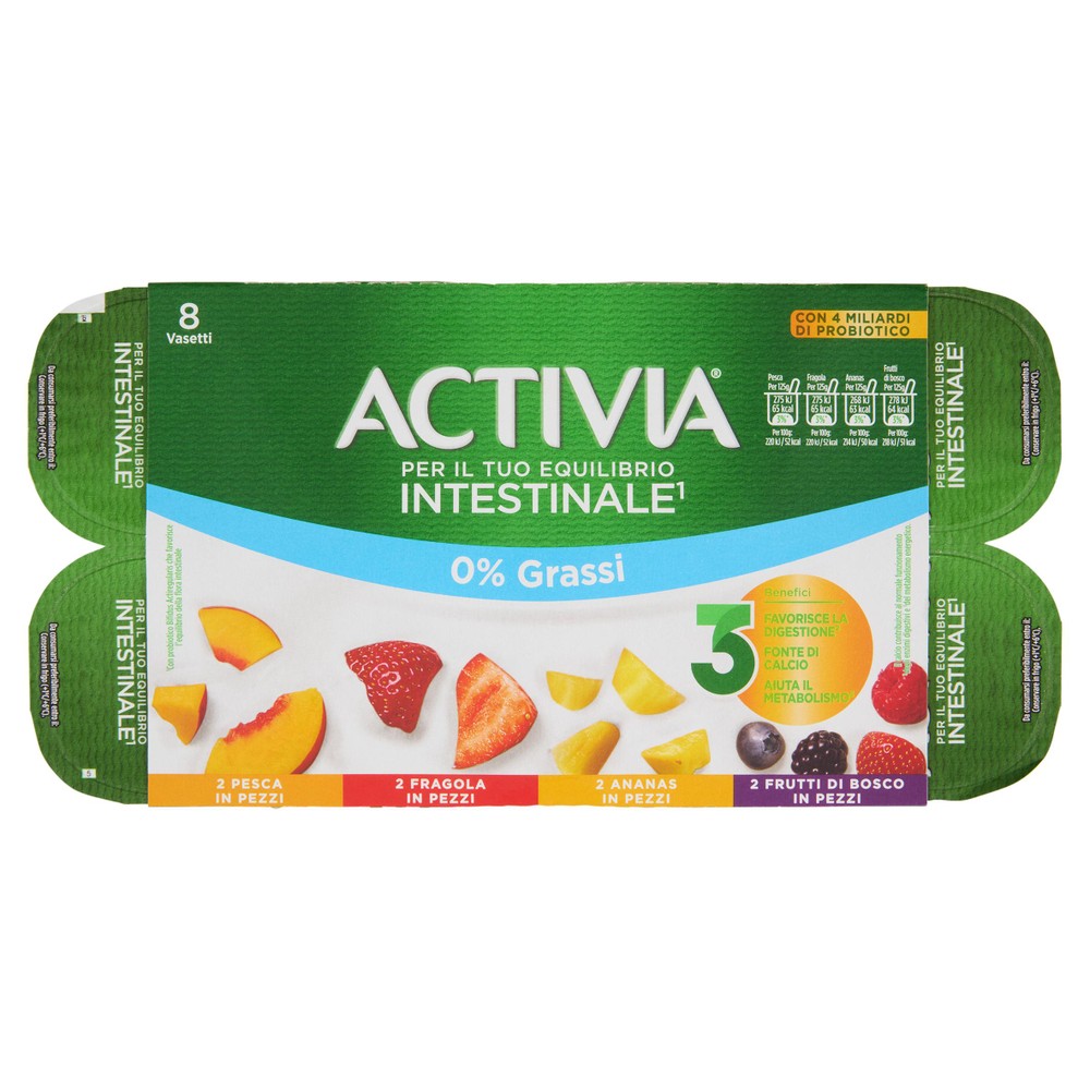 Yogurt 0% Grassi Gusti Misti 8x125g Activia - Foto 1