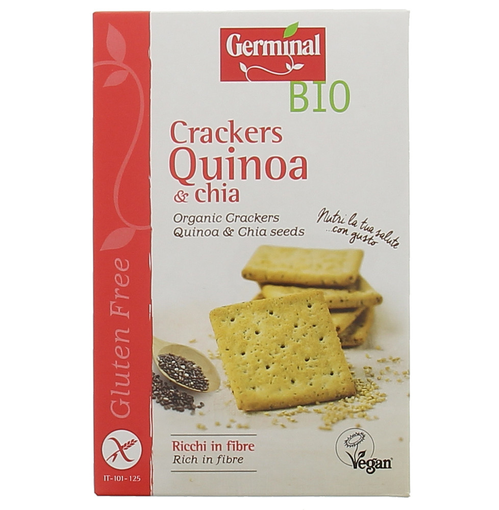 Crackers Con Quinoa E Chia Senza Glutine Germinal Bio - Foto 1