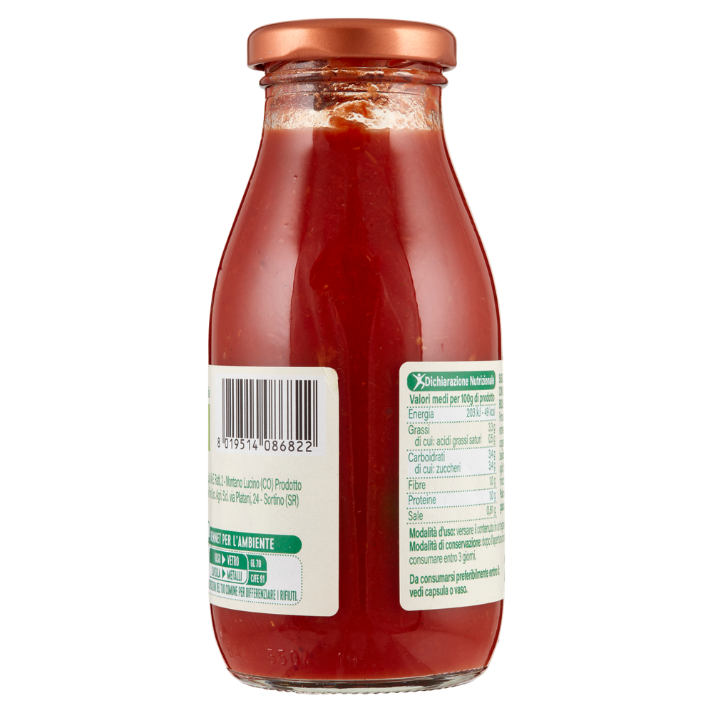 Sugo Con Pomodoro Ciliegino, Olive E Capperi Biologico Bennet Bio - Foto 3
