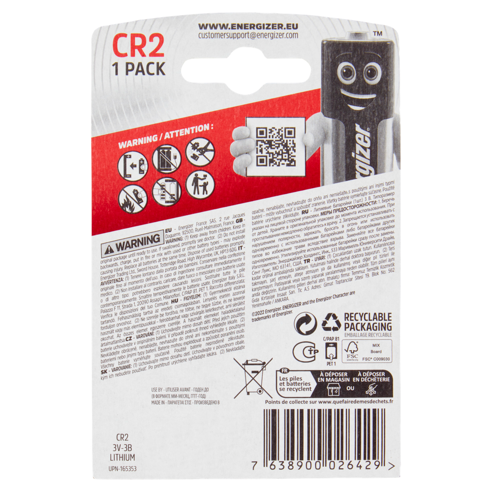 1 Pila Cr2 Lithium Photo Energizer - Foto 3