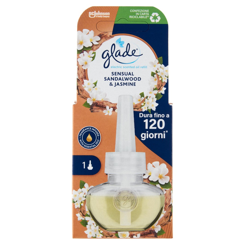 Ricarica Deodorante Ambiente Elettrico Essential Oils Sandalo Glade - Foto 1