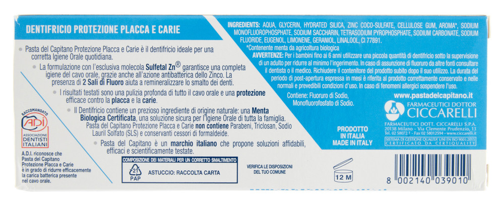 Dentifricio Placca E Carie Dr.Ciccarelli - Foto 3