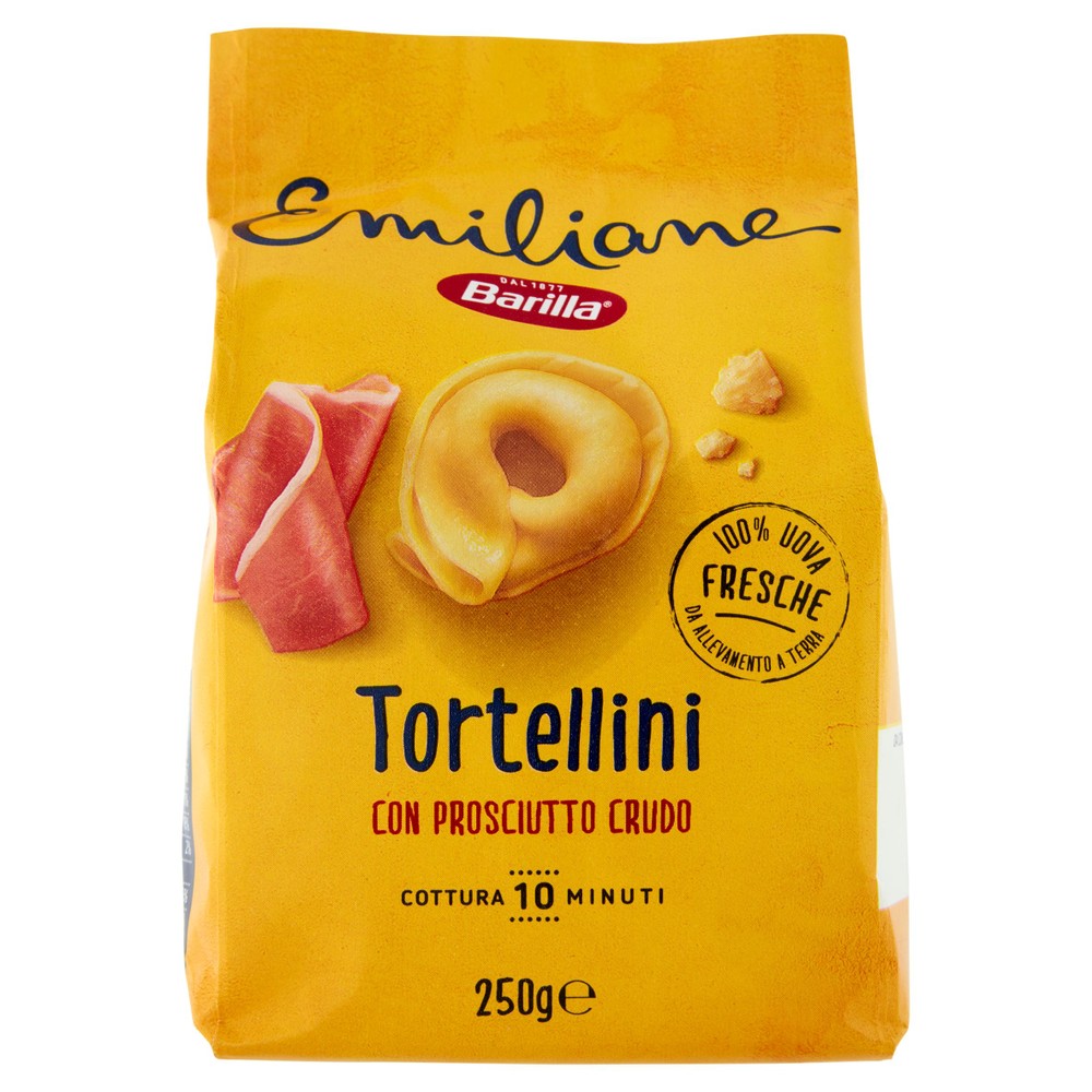 Pasta Tortellini All'uovo Con Prosciutto Crudo Emiliane Barila - Foto 1