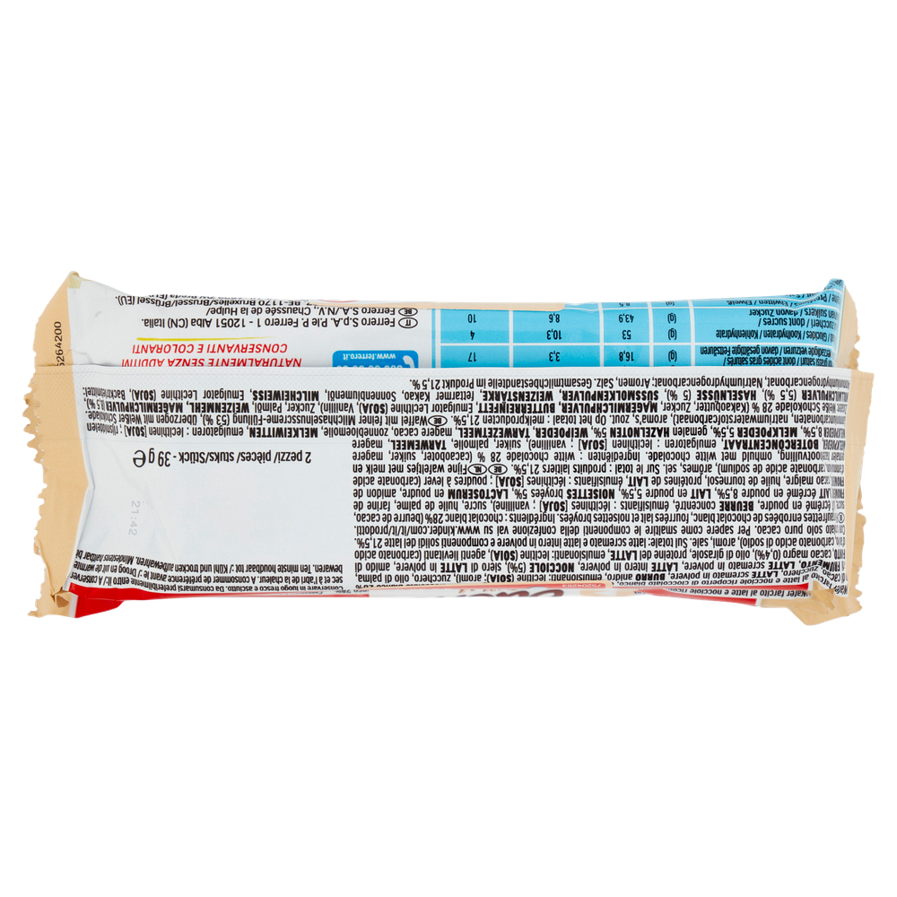 Wafer Kinder Bueno White Al Cioccolato Bianco E Nocciole 3x39g Kinder - Foto 3