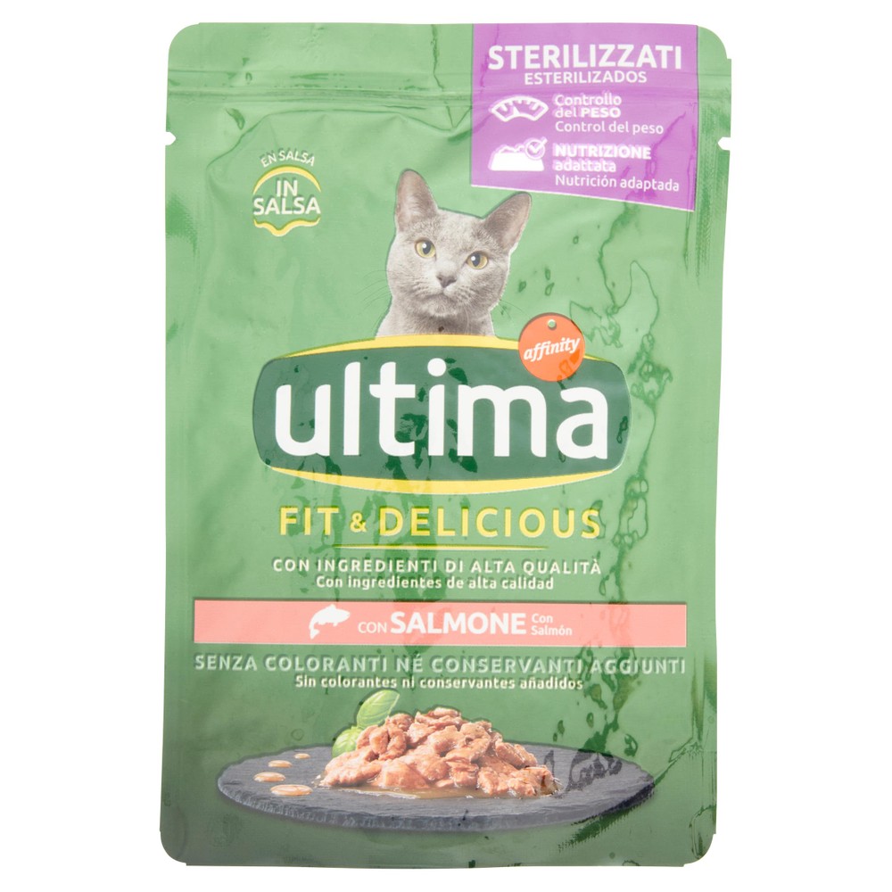 Alimento Umido Gatti Sterillizati Wet&Delicious Ultima Salmone - Foto 1