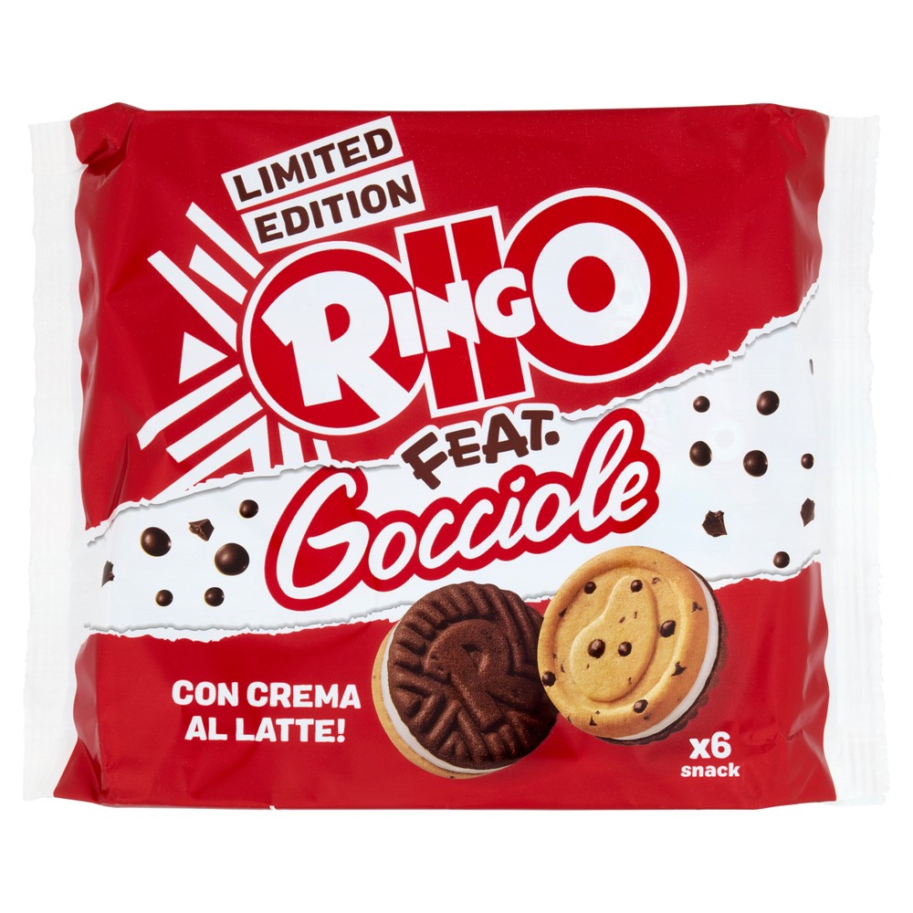 Snack Farcito Con Crema Al Latte Ringo Feat Gocciole - Foto 1