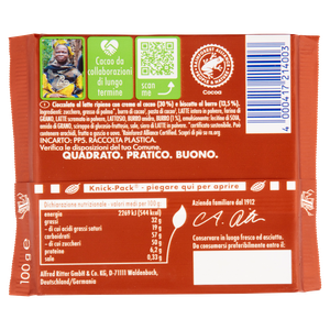 Tavoletta Di Cioccolato Al Latte Con Cacao E Biscotto Ritter Sport - Foto 3
