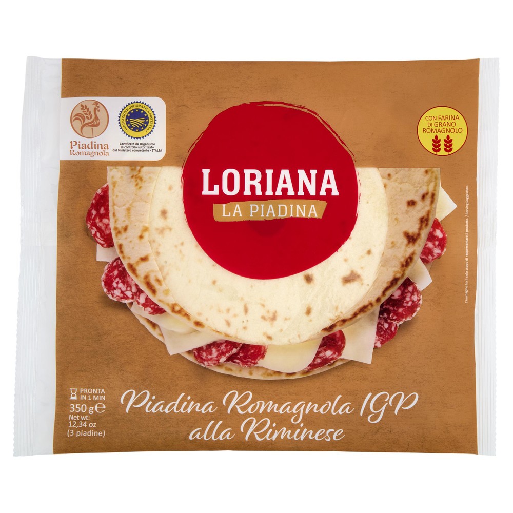 Piadina Romagnola Igp Loriana (3 Piadine) - Foto 1