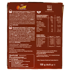 Barrette Di Cereali Integrali Con Cioccolato Caramello 6x25g Lion - Foto 3