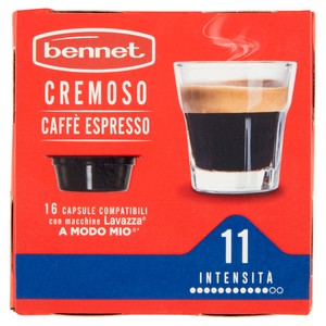 Caffè Espresso Cremoso In Capsule Compatibili Lavazza 16pz Bennet - Foto 1