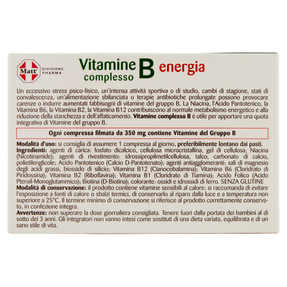 Complesso Completo B Energia Matt Divisione Pharma 24 Compresse - Foto 3