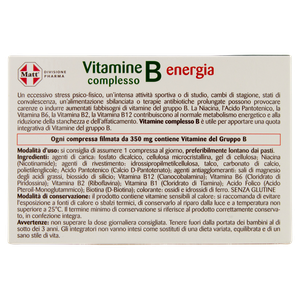 Complesso Completo B Energia Matt Divisione Pharma 24 Compresse - Foto 3
