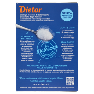 Dolcificante Con Eritritolo E Saccarina Senza Calorie 2x100g Dietor - Foto 3