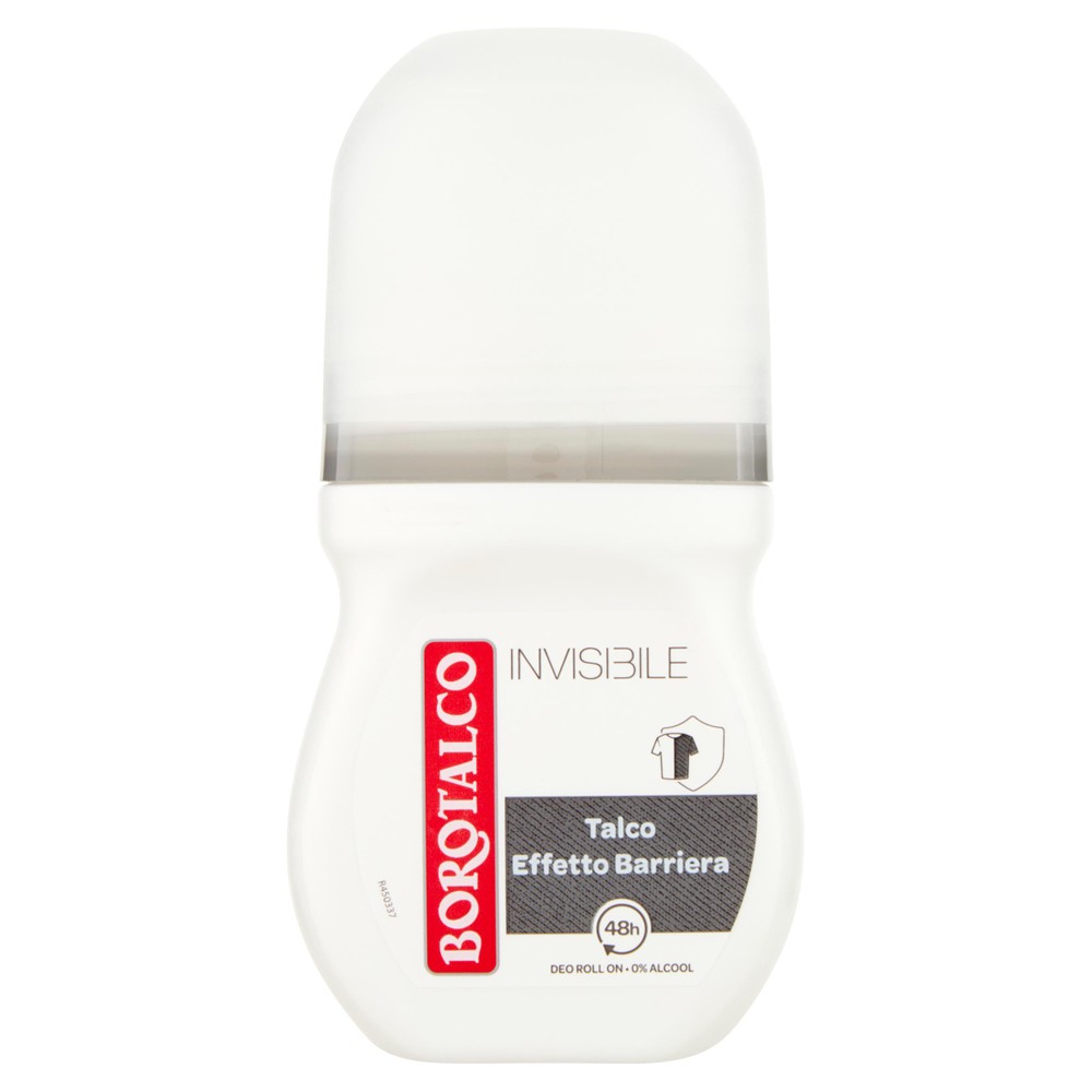 Deodorante Roll On Invisible Grigio Borotalco
