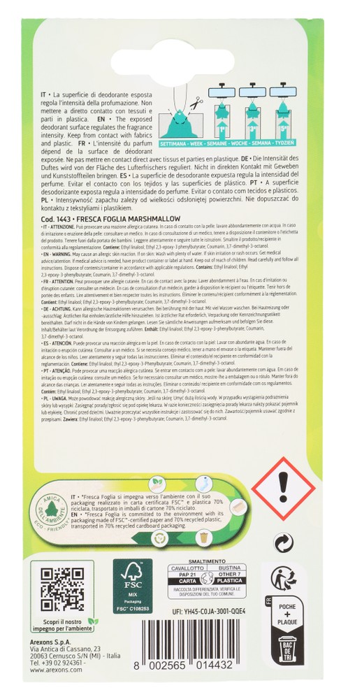Deodorante Per Auto Fresca Foglia Instinct - Foto 3