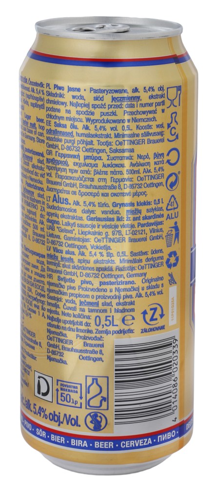 Birra Export Dorata Gusto Amaro Aroma Luppolo Oettinger - Foto 2