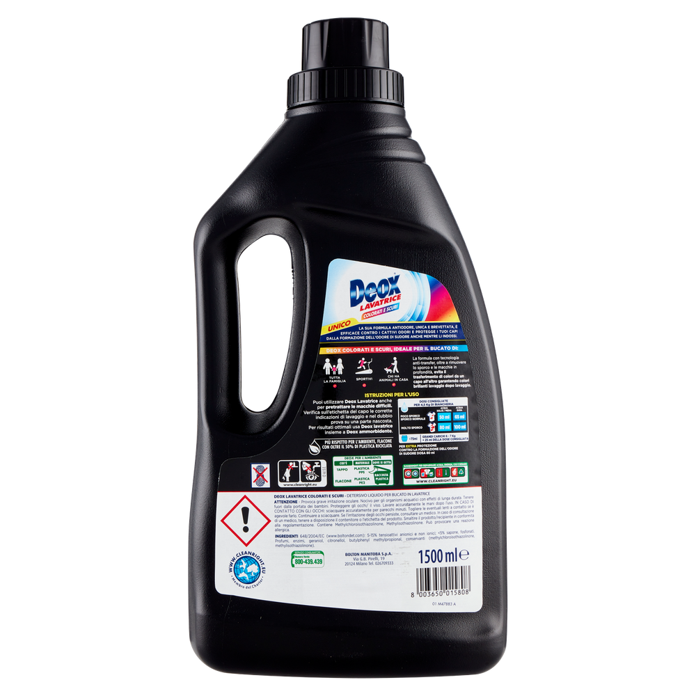 Detersivo Liquido Per Lavatrice Nero 30 Lavaggi Deox - Foto 3