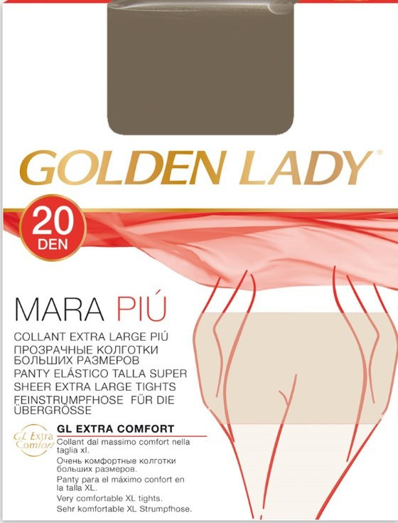 Collant Mara Piu' Tg XXL Castoro 20 Denari Golden Lady