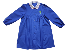 Grembiule Scuola Bambina 10 Anni Bluette Ricamo Stitch - Foto 1