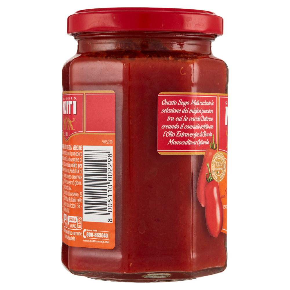 Sugo Con Pomodoro Datterino E Olio Evo Moonocultivar Ogliarola Mutti - Foto 2