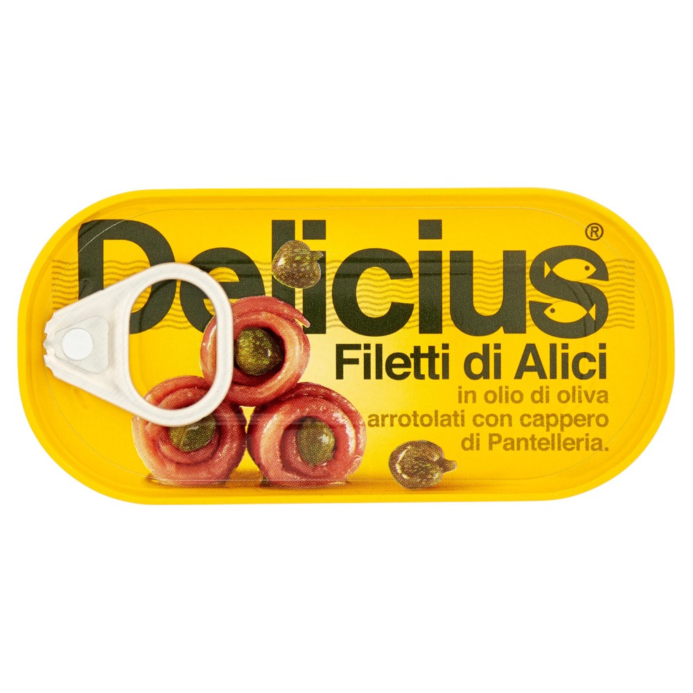 Filetti Di Alici In Olio Di Oliva Con Capperi Di Pantelleria Delicius - Foto 1