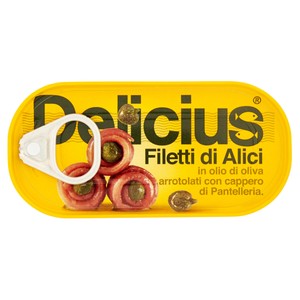Filetti Di Alici In Olio Di Oliva Con Capperi Di Pantelleria Delicius - Foto 1