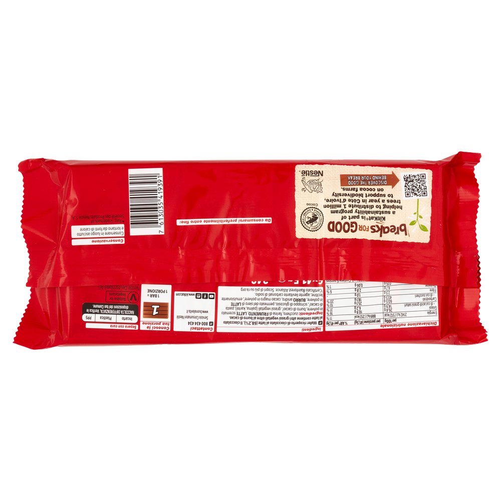 Original Wafer Ricoperto Di Cioccolato Al Latte 6 Snack