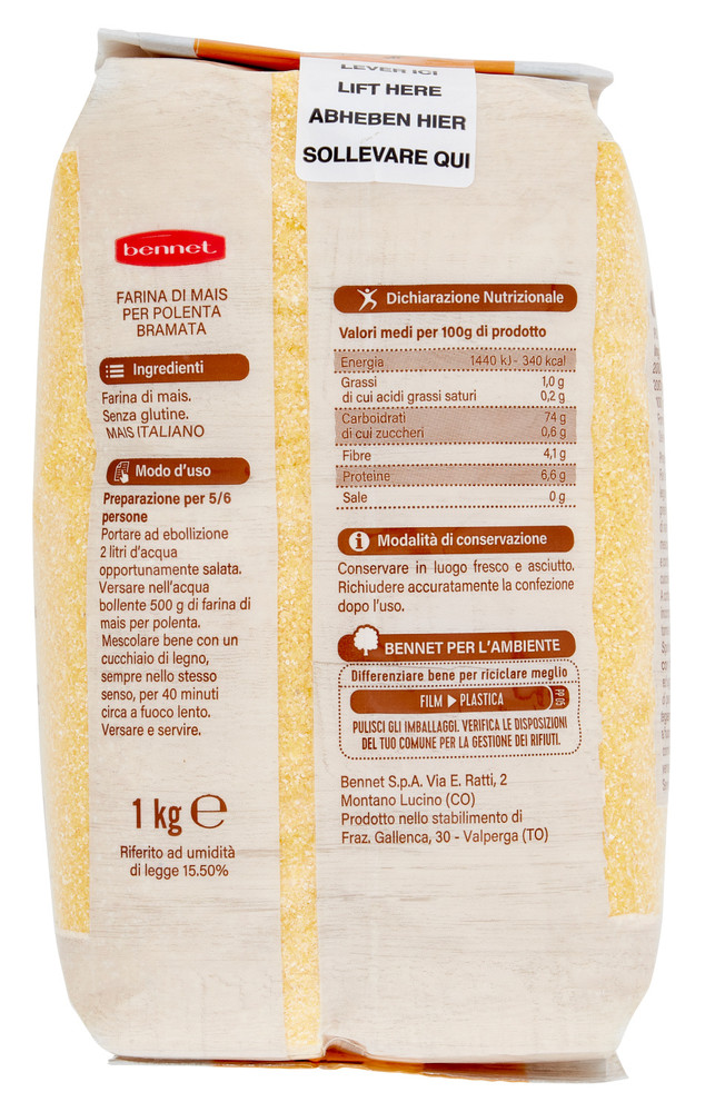 Farina Di Mais Per Polenta Bramata Bennet - Foto 3