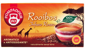 Infuso Rosso Rooibos Senza Teina 20x1,75g Pompadour - Foto 1