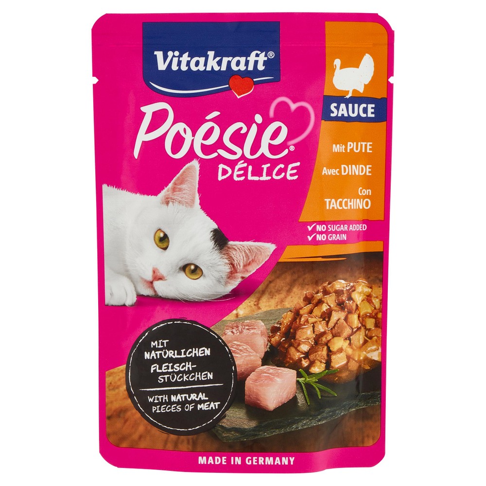Alimento Umido Gatti Poesie Delice Petto Tacchino Vitakraft - Foto 1