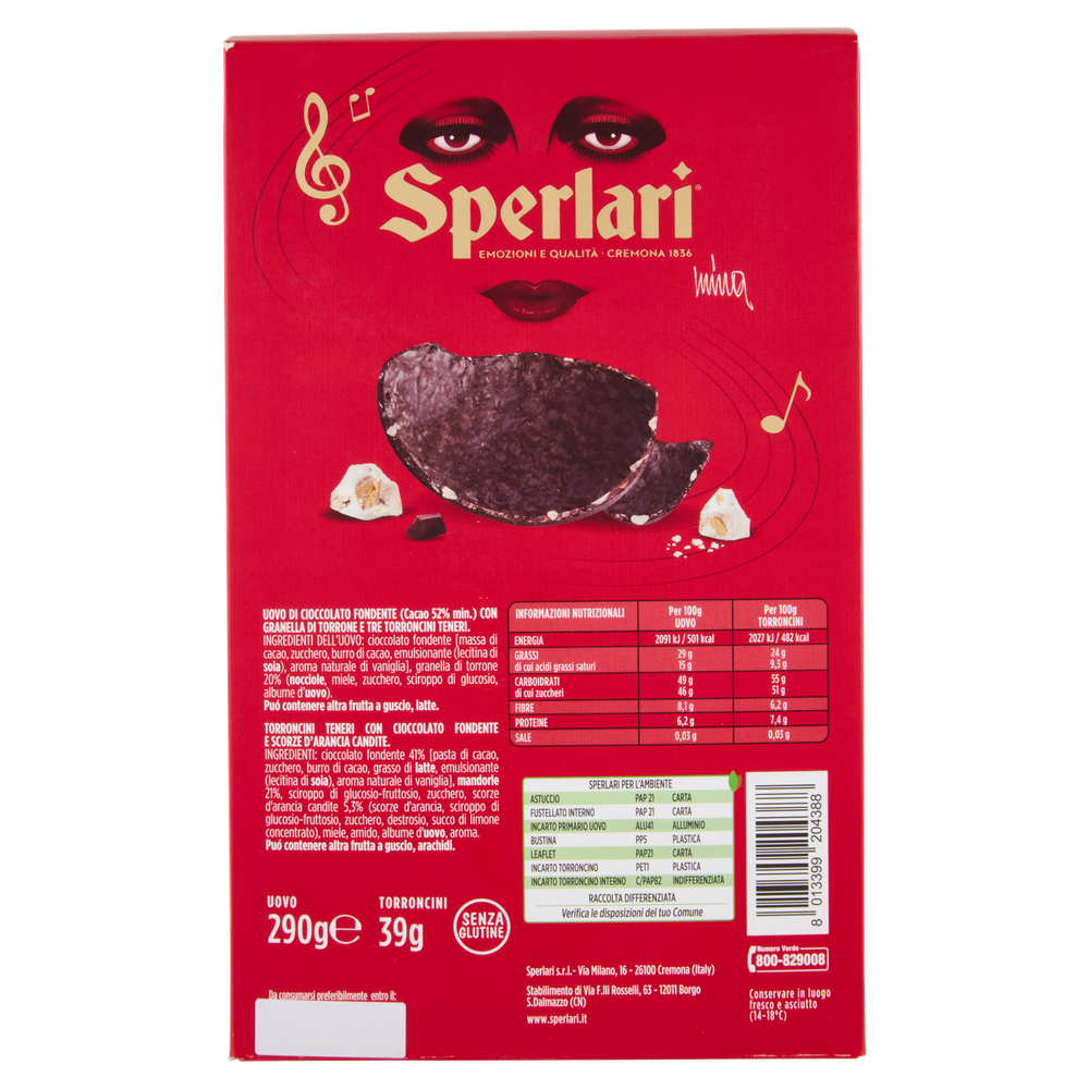 Uovo Fondente Con Granella Di Torrone Sperlari - Foto 3