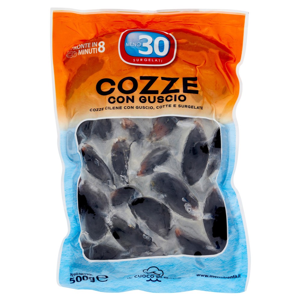 Cozze Cilene Con Guscio Surgelate 500g Meno30 - Foto 1