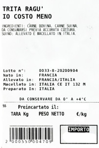 Carne Macinata Per Ragu' Il Prezzo Piu' Basso Bovino Adulto/Suino - Foto 3