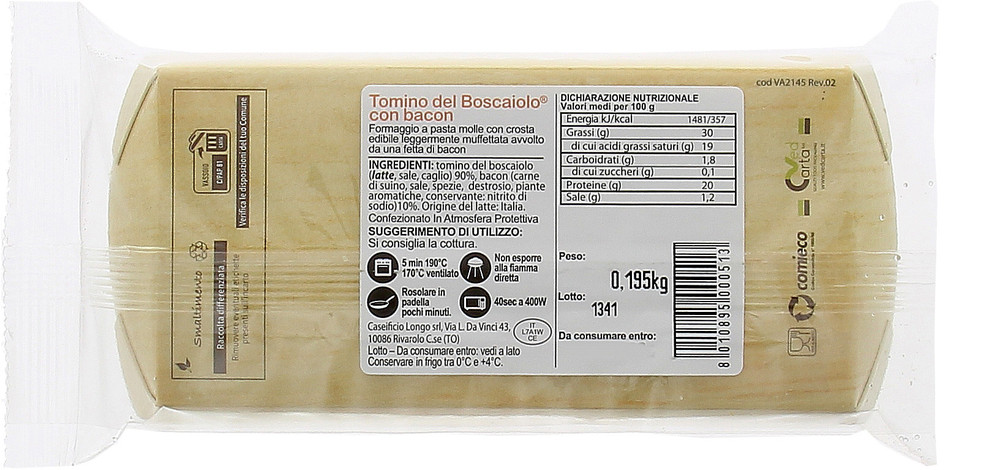 Tomino Boscaiolo Con Bacon