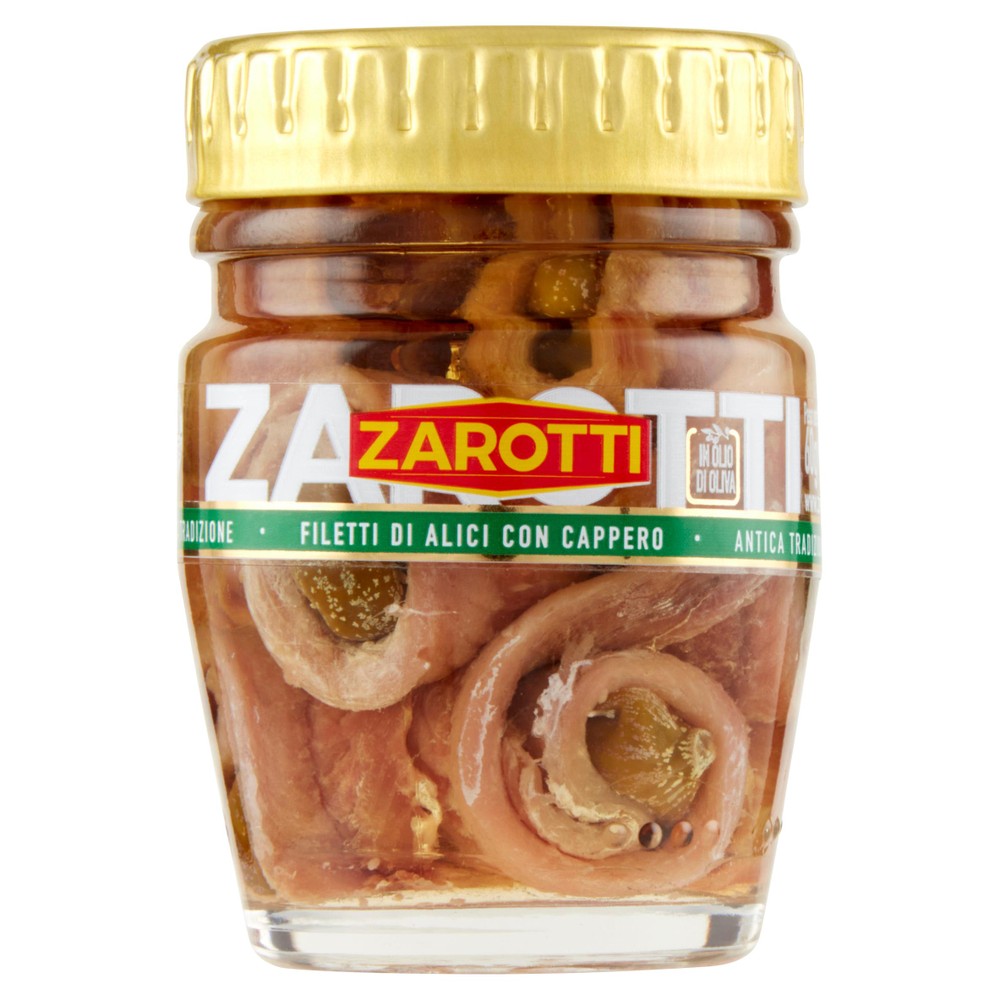 Filetti Di Alici Con Cappero In Olio Di Oliva Gr.60 Zarotti - Foto 1