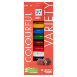 Tavolette Di Cioccolato Mini Colorful Variety 9x17g Ritter Sport - Foto 1