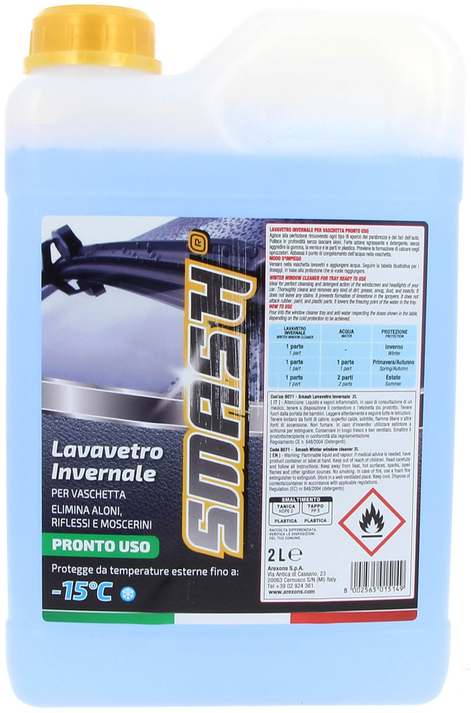 Liquido Lavavetro Pronto All'uso -15 Smash