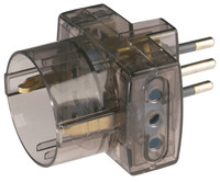 Adattatore Triplo Spina 10 a E Prese Pluristandard 2 p + t Polypool Adattatore Triplo Spina 10 a E Prese Pluristandard 2 p + t Polypool