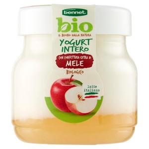 Yogurt Intero Confettura Extra Mele Bennet Bio - Foto 1
