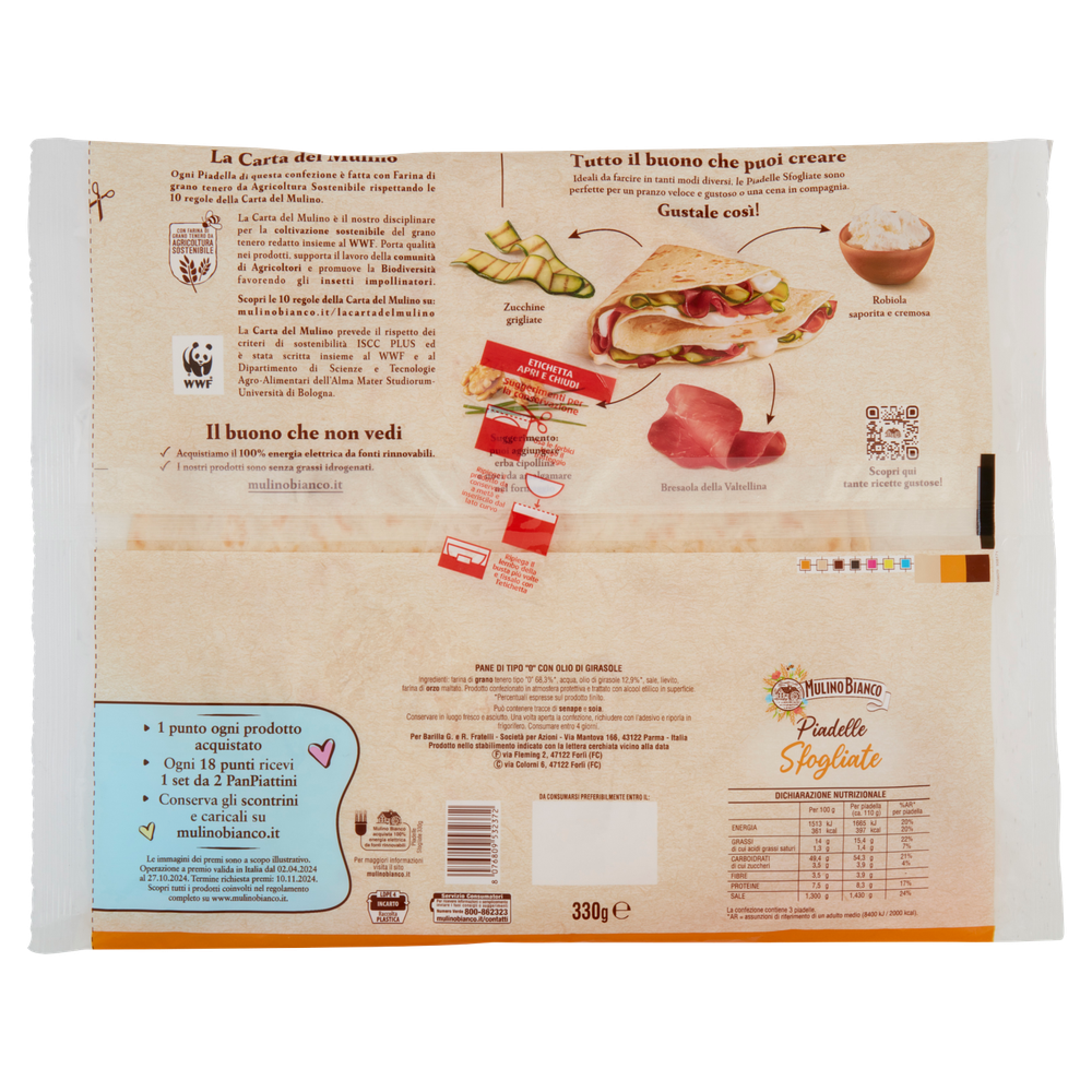 Piadina Piadelle Sfogliate Mulino Bianco 3pz - Foto 3