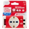 Adattatore Multisize 1 Presa 10/16a Spina 10a Polypool