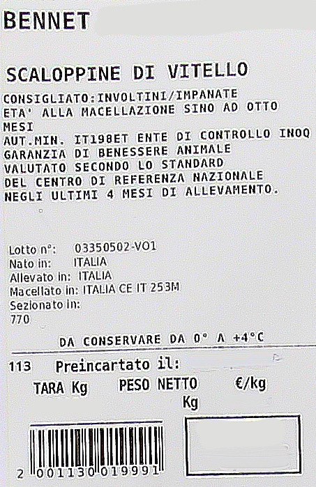Scaloppine Di Vitello Filiera Valore Bennet - Foto 3