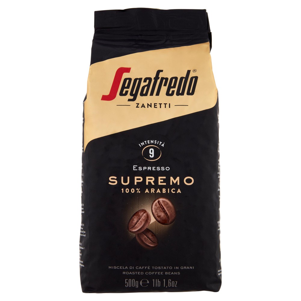 Caffè Espresso Supremo In Grani 100% Arabica Segafredo Zanetti - Foto 1